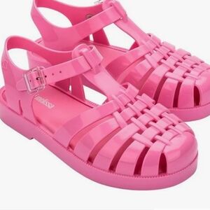 Mini Melissa Pink Jelly Sandals 11T